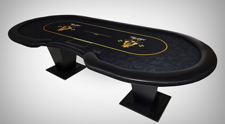 Mesa de Poker com Gaveta de Rake e Rack de Fichas para Dealer - Pro21